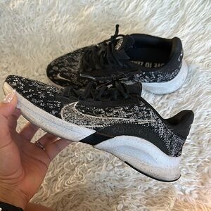 Nike Black and White Athletic Shoes